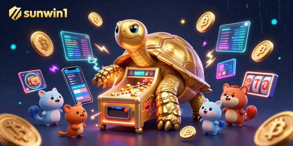 Play thrilling games at sunwin1 with vibrant, rich casino elements in a dynamic 3D scene.