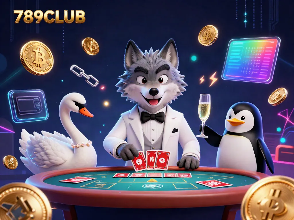 Experience thrilling gameplay at 789CLUB with a captivating baccarat scene featuring charming characters.