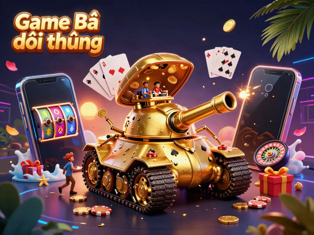 Experience thrill in Game Bài Đổi Thưởng featuring a colorful miniature casino and dynamic gaming elements.