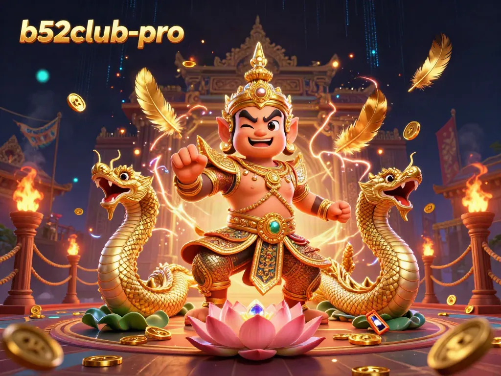 Engage with b52club-pro's vibrant casino scene featuring dynamic guardians and magical elements.
