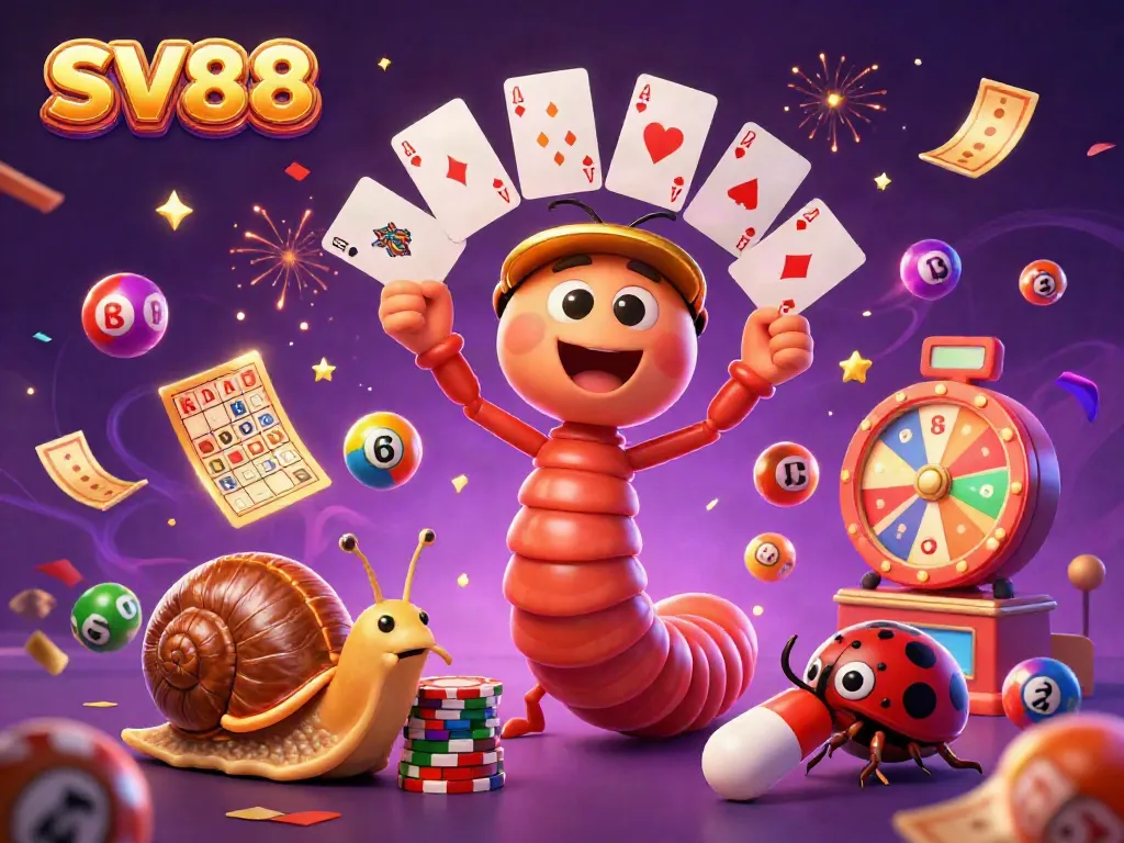 Experience exciting gameplay at SV88 with colorful characters and thrilling casino elements.