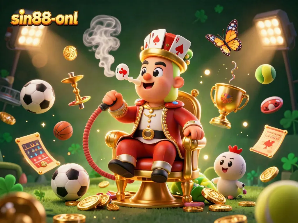 Experience the exciting gaming world of sin88-onl with dynamic sports action and vibrant casino elements.