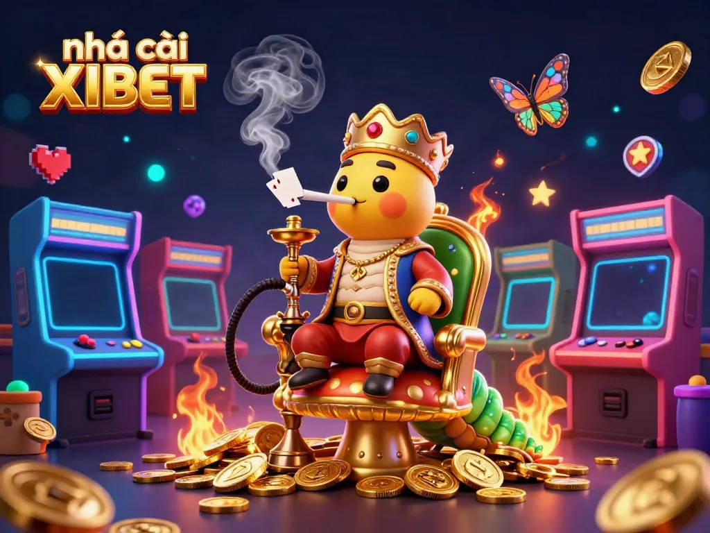 Experience vibrant gameplay with nhà cái XIBET amidst dazzling 3D casino elements and captivating characters.