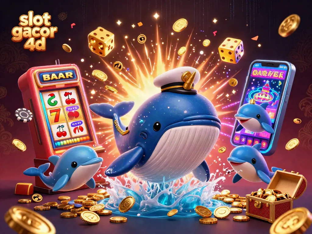 Permainan sabung slot gacor 4d yang menarik dengan karakter laut yang beraksi ceria.