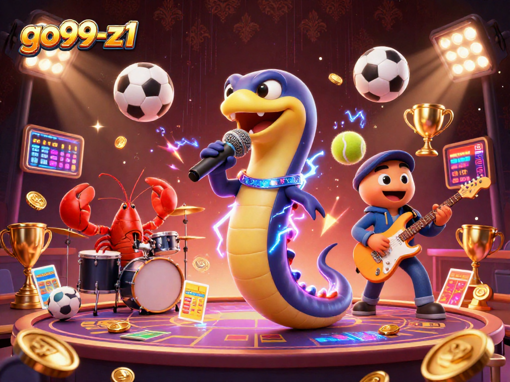 Experience go99-z1's electrifying performance at an underwater casino stage with vibrant game elements.